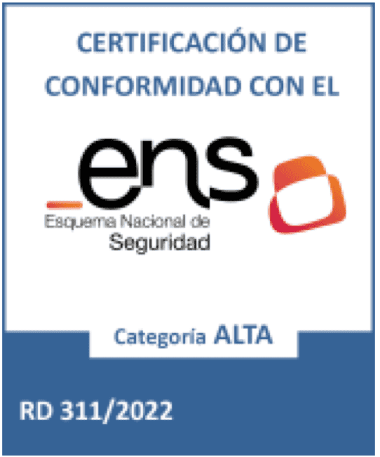 Certificación ENS categoría alta RD 311/2022